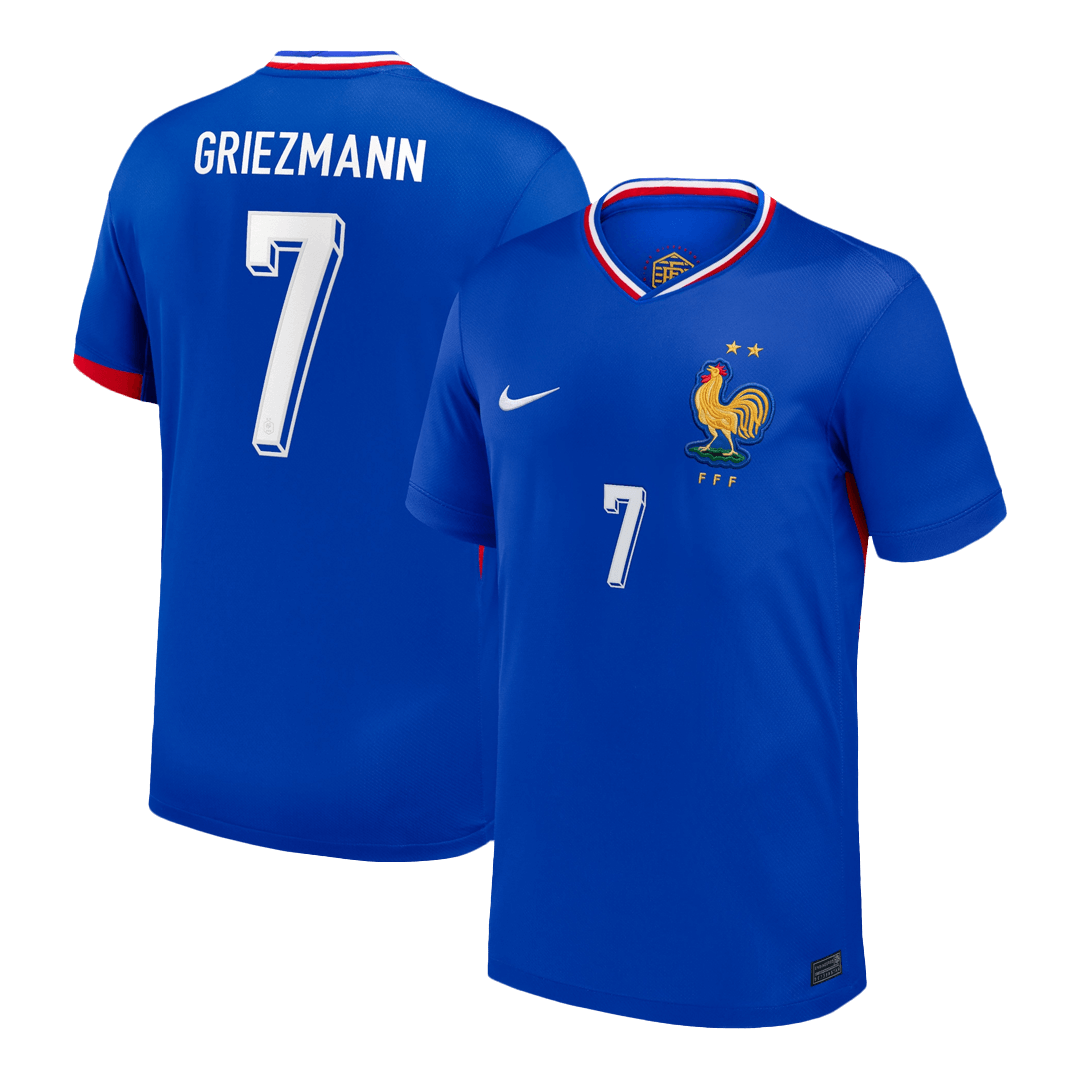 GRIEZMANN #7 France Domicile Maillot 2024 Bleu