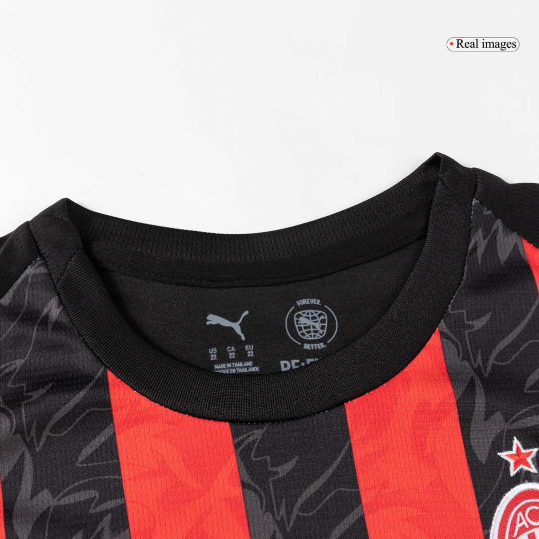 AC Milan Domicile Maillot Kit 2025/26 Enfant Rouge&Noir