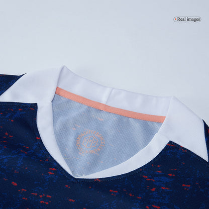 France Domicile Maillot 2025 Bleu - Euro Féminin Grande Taille