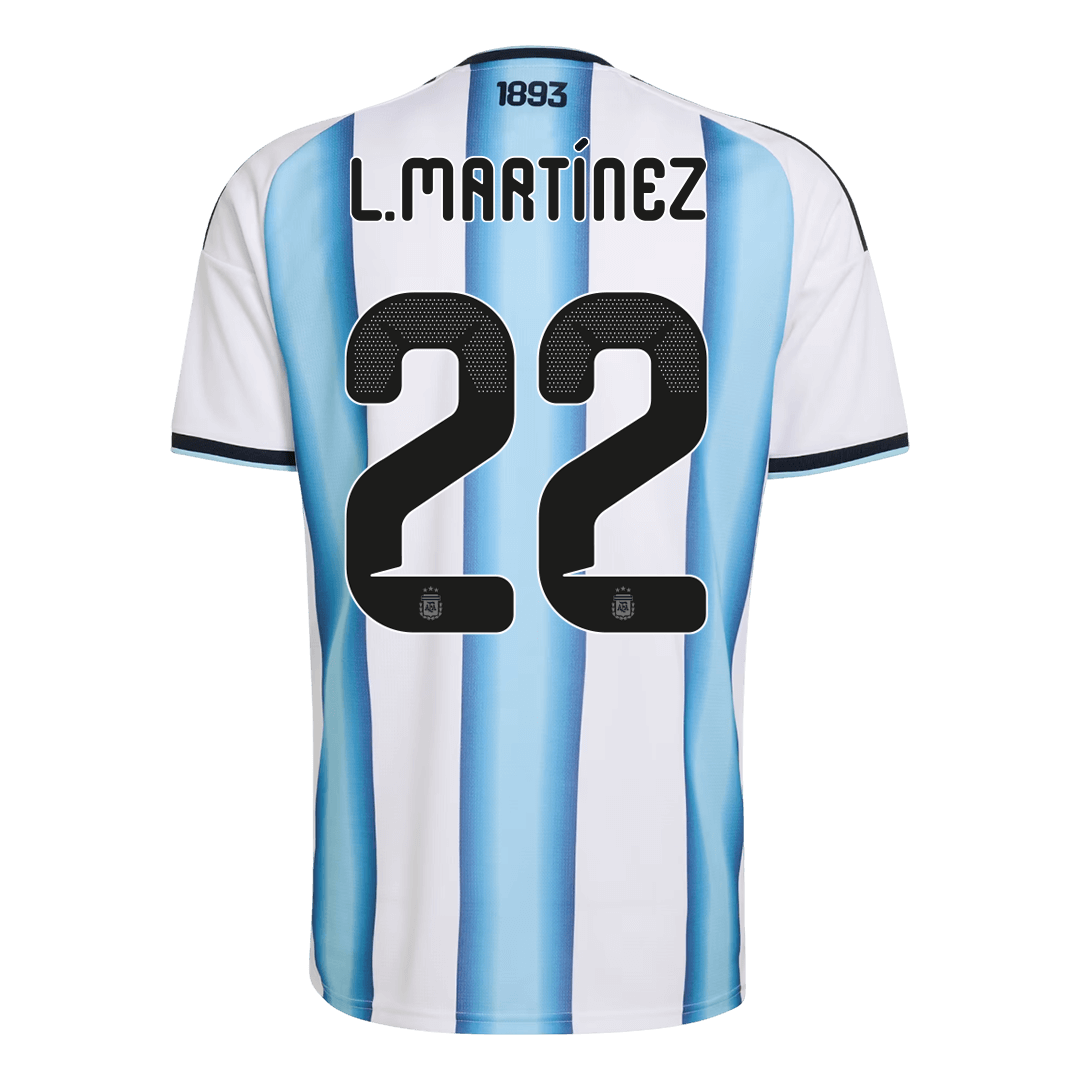 L.MARTÍNEZ #22 Argentine Domicile Maillot 2026 Blue&White - Super
