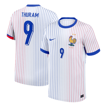 THURAM #9 France Extérieur Maillot 2024 Blanc