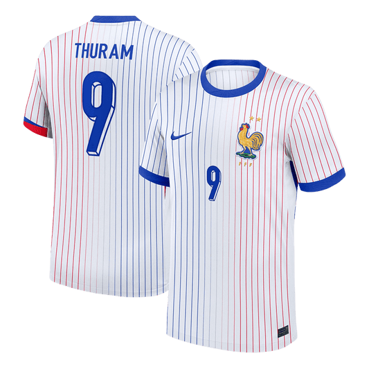 THURAM #9 France Extérieur Maillot 2024 Blanc