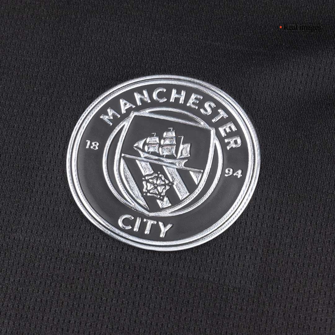 Manchester City Extérieur Maillot 2025/26 Noir