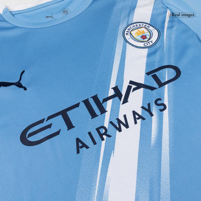 Men Manchester City Domicile Maillot Kit 2025/26 Bleu - Super
