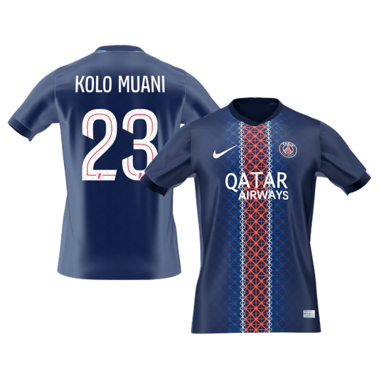 KOLO MUANI #23 Les Parisiens Domicile Maillot 2025/26 Bleu marine - Super