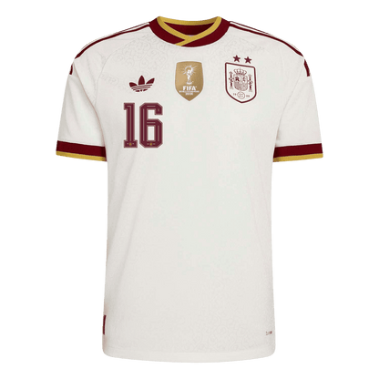 RODRIGO #16 Espagne Extérieur Maillot 2026 Blanc Joueur