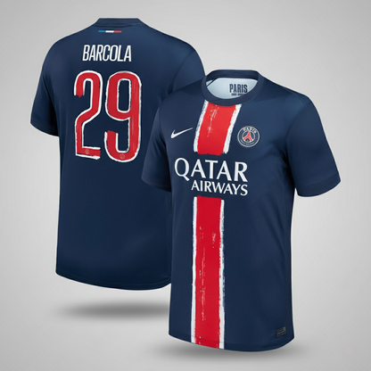 BARCOLA #29 Les Parisiens Domicile Maillot 2024/25 Bleu marine - UCL