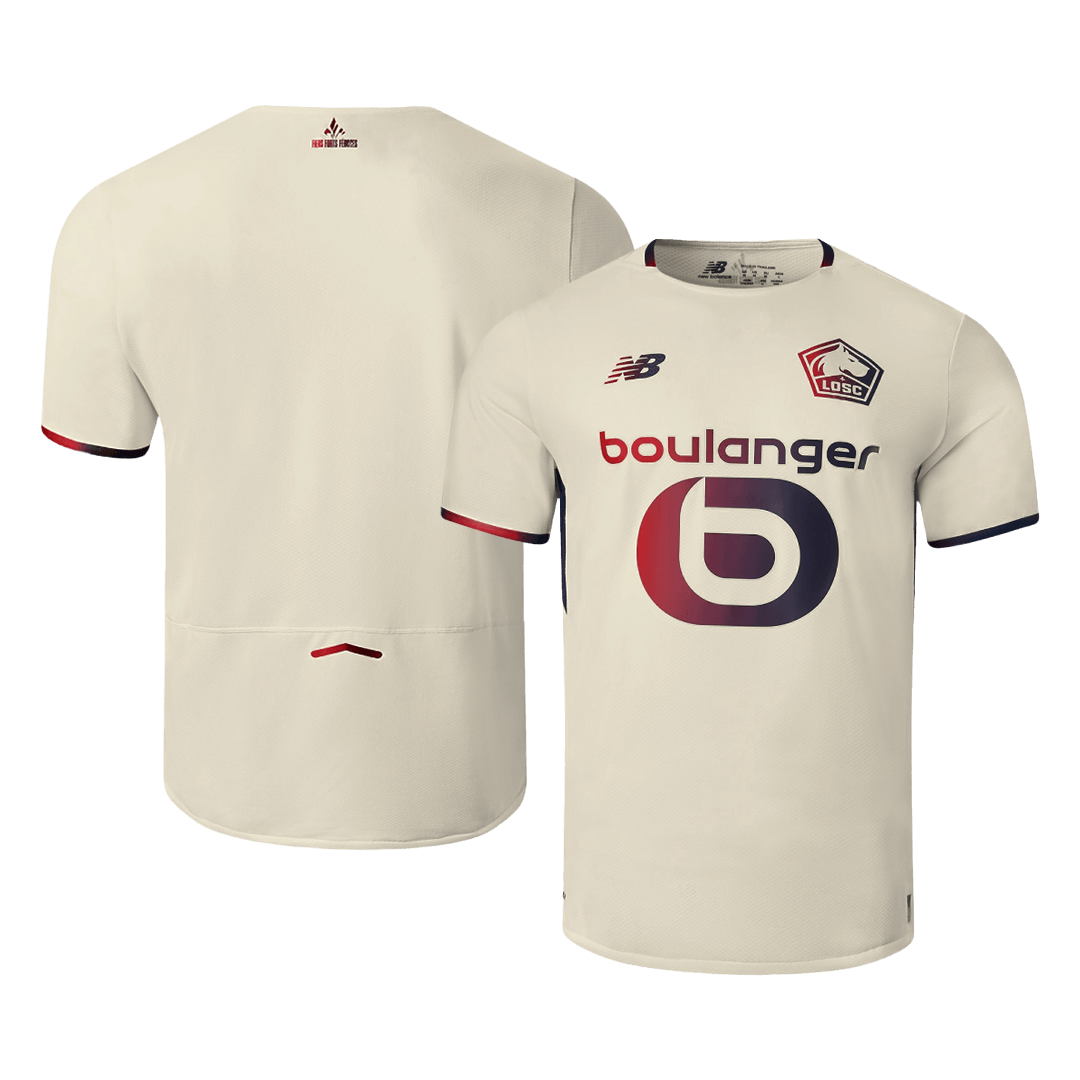 Lille OSC Extérieur Maillot 2025/26 Beige