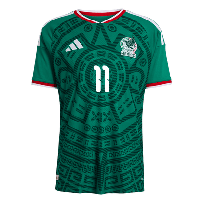 S.GIMENEZ #11 Mexique Domicile Maillot 2026 Vert Joueur
