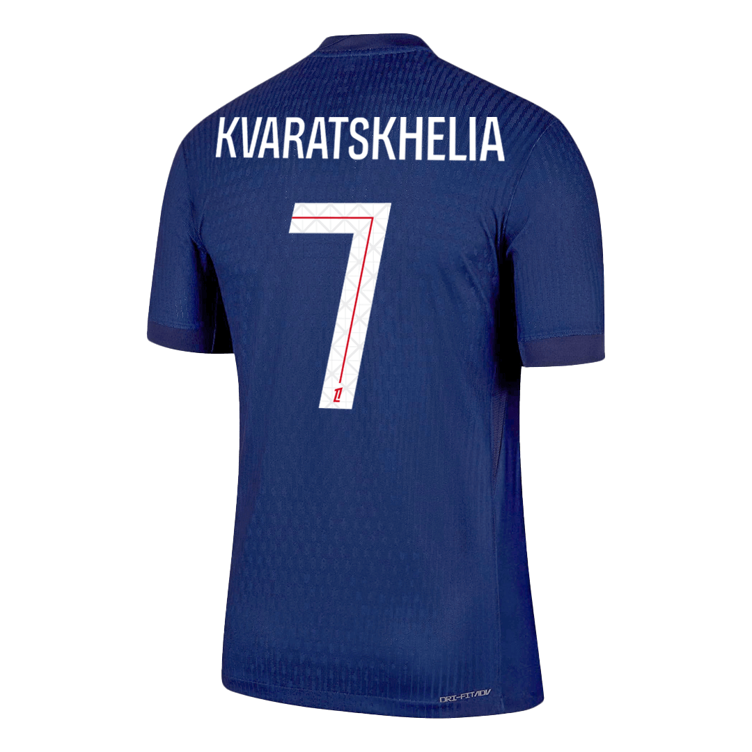 KVARATSKHELIA #7 Les Parisiens Domicile Maillot 2025/26 Bleu marine Joueur