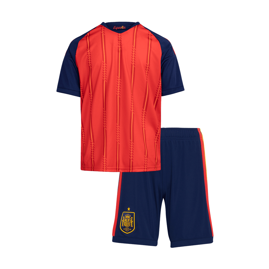 Espagne Domicile Maillot Kit 2026 Enfant Rouge