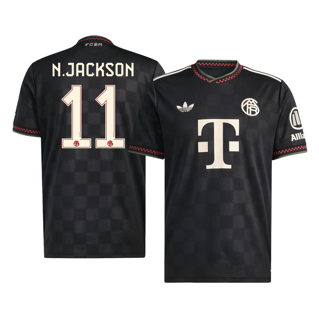 N.JACKSON #11 Bayern Munich Third Maillot 2025/26 Noir