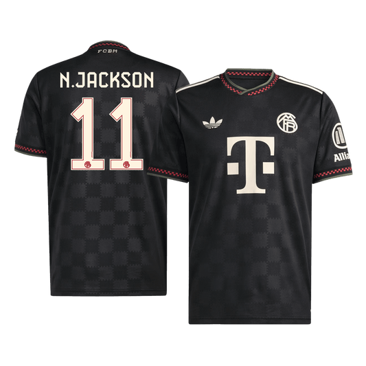 N.JACKSON #11 Bayern Munich Third Maillot 2025/26 Noir