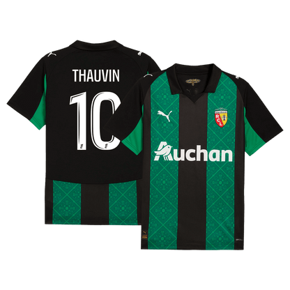 THAUVIN #10 RC Lens Extérieur Maillot 2025/26 Vert&noir