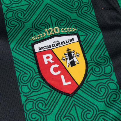 RC Lens Extérieur Maillot 2025/26 Vert&noir Grande Taille