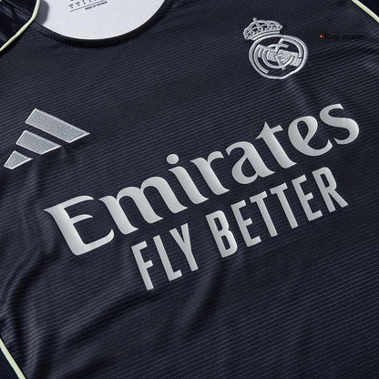 Men Real Madrid Extérieur Maillot Kit 2025/26 Bleu marine - Super