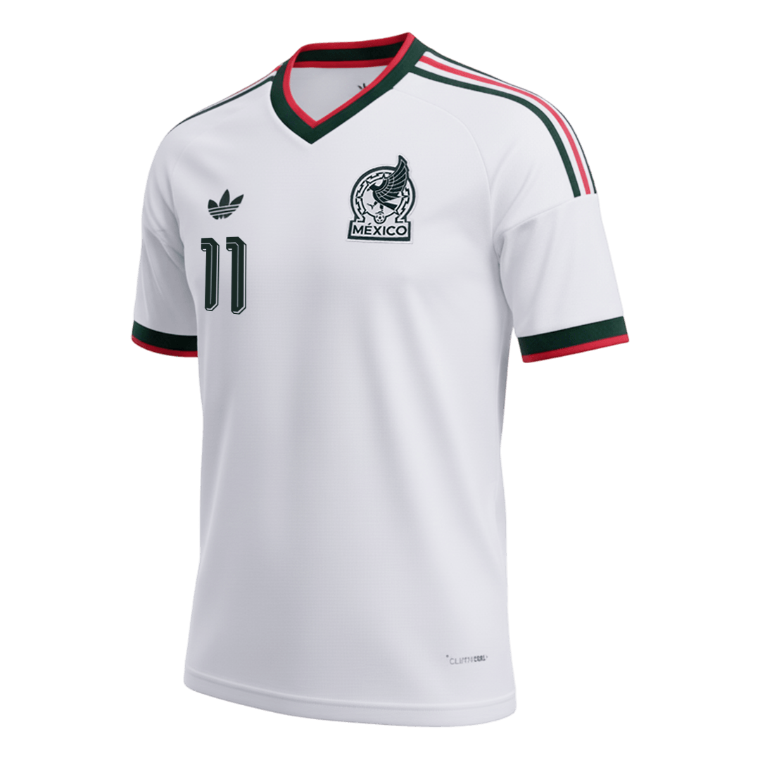 S.GIMENEZ #11 Mexique Extérieur Maillot 2026 Blanc