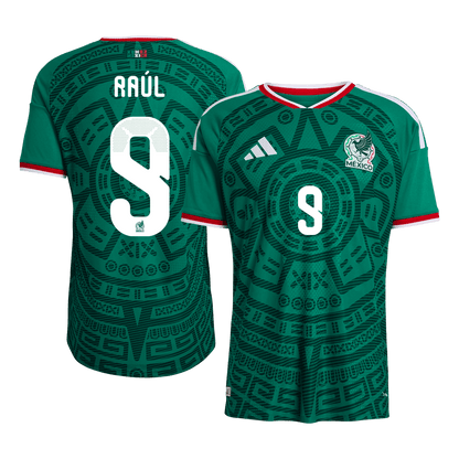 Raúl #9 Mexique Domicile Maillot 2026 Vert Joueur
