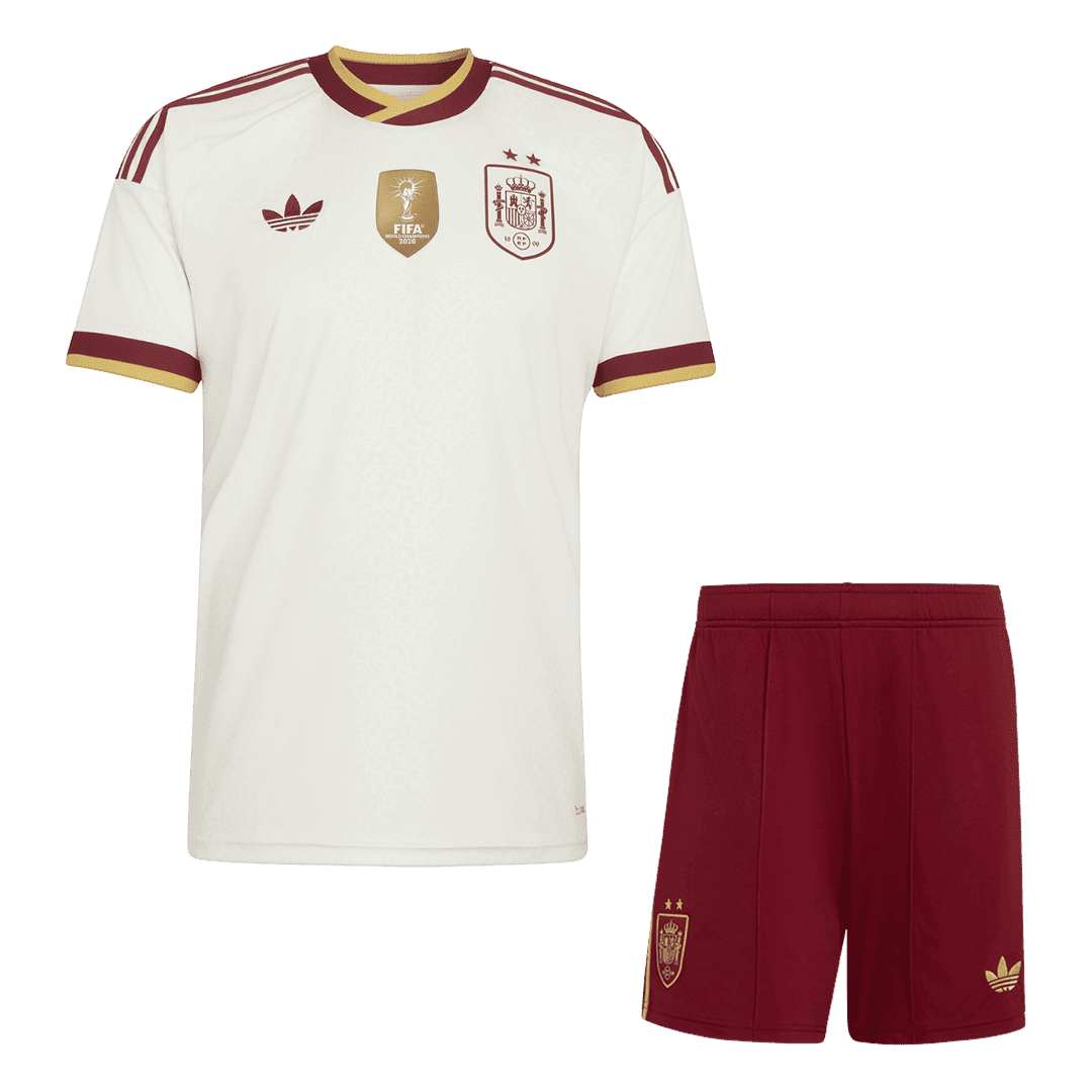 Espagne Extérieur Maillot Kit 2026 Blanc