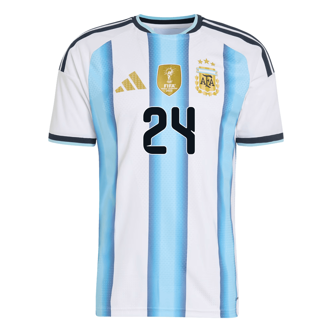 E. FERNÁNDEZ #24 Argentine Domicile Maillot 2026 Blue&White Joueur
