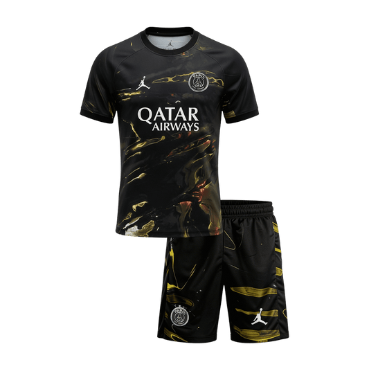 Les Parisiens Maillot Kit 2025/26 Enfant Noir