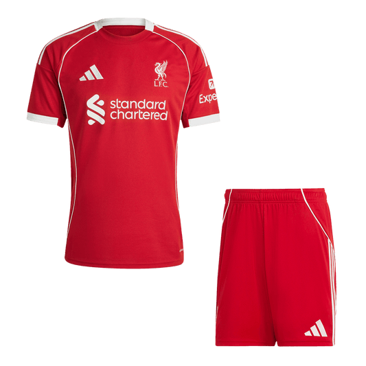 Liverpool Domicile Maillot Kit 2025/26 Rouge