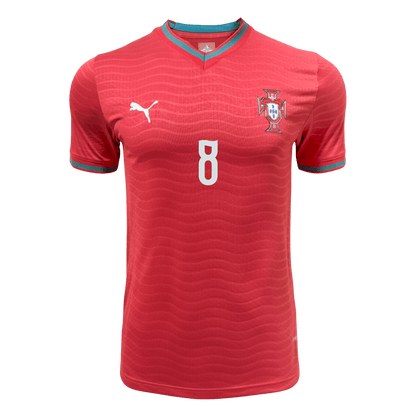 B.FERNANDES #8 Portugal Domicile Maillot 2026 Rouge Joueur