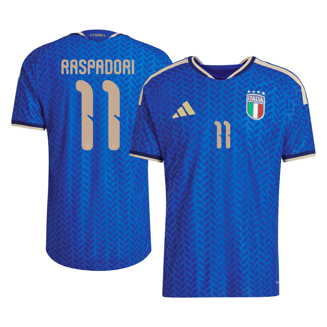 RASPADORI #11 Italie Domicile Maillot 2026 Bleu Joueur