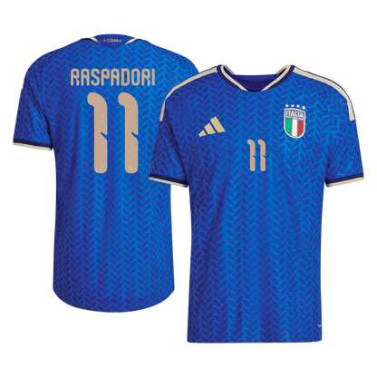 RASPADORI #11 Italie Domicile Maillot 2026 Bleu Joueur
