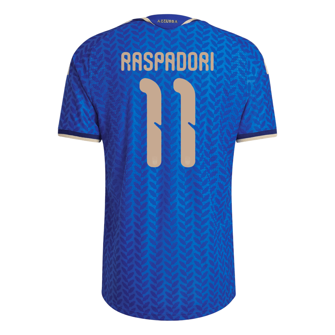 RASPADORI #11 Italie Domicile Maillot 2026 Bleu Joueur