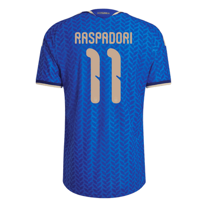 RASPADORI #11 Italie Domicile Maillot 2026 Bleu Joueur
