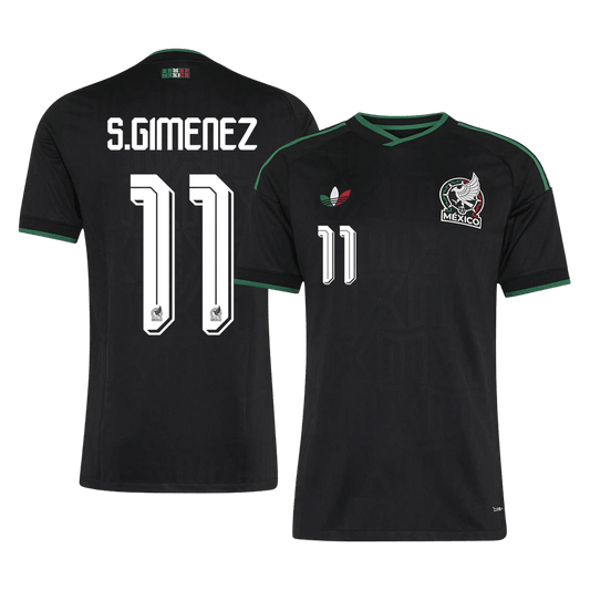 S.GIMENEZ #11 Mexique Third Maillot 2026 Noir Joueur