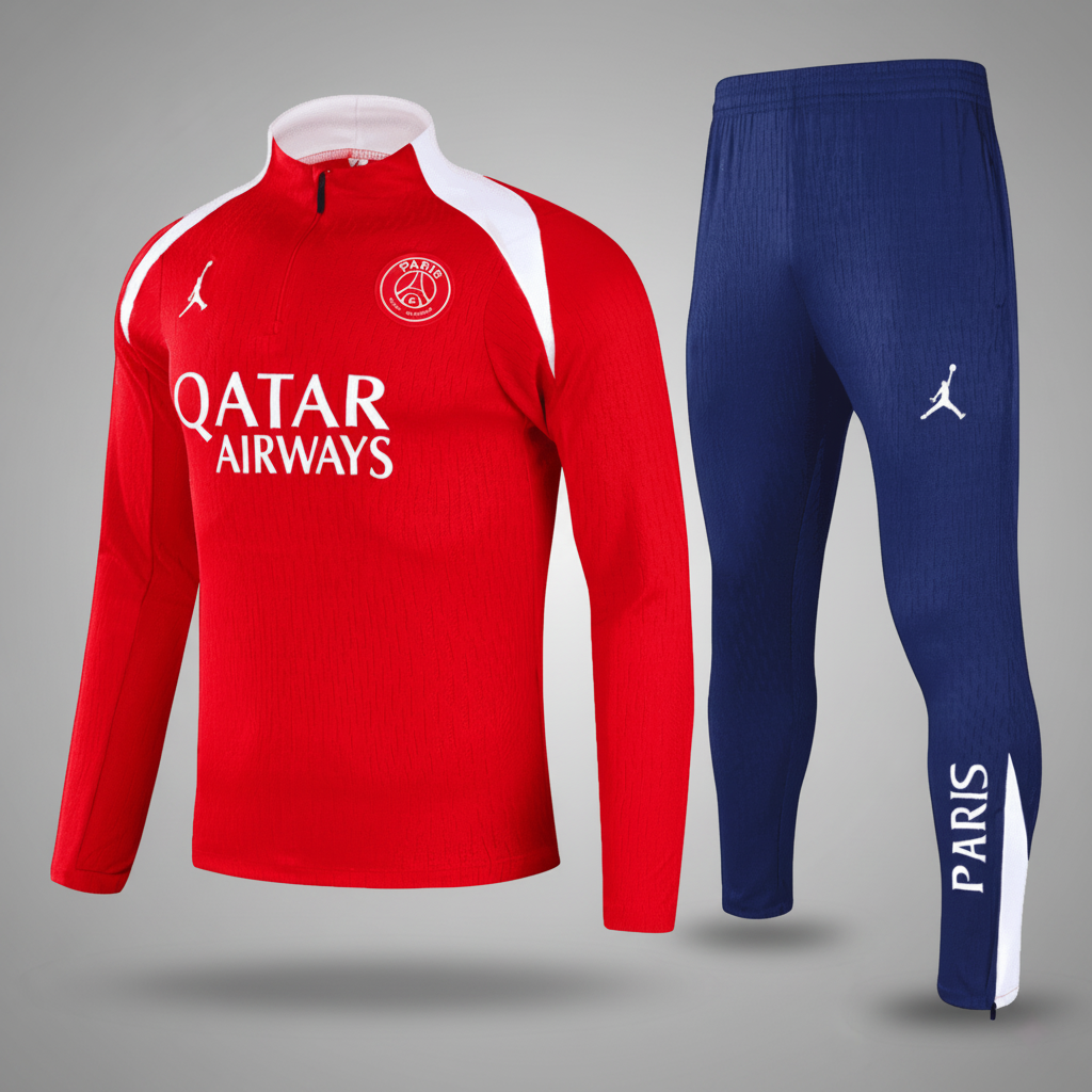 Les Parisiens Sweatshirt Kit 2025/26 Enfant Rouge