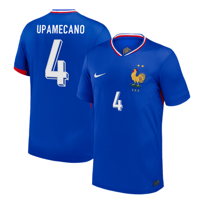 UPAMECANO #4 France Domicile Maillot 2024 Bleu