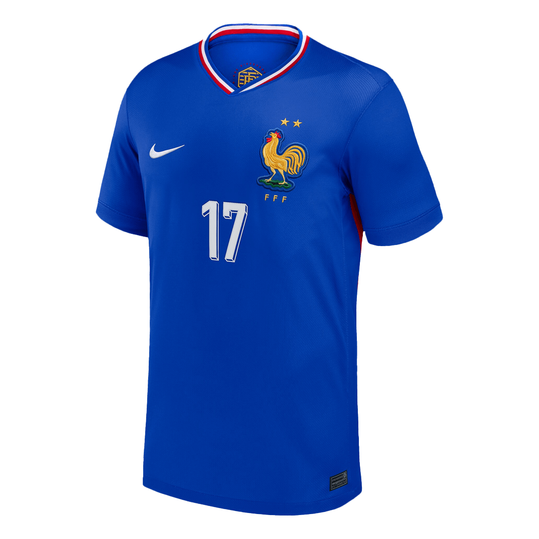 SALIBA #17 France Domicile Maillot 2024 Bleu