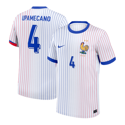 UPAMECANO #4 France Extérieur Maillot 2024 Blanc