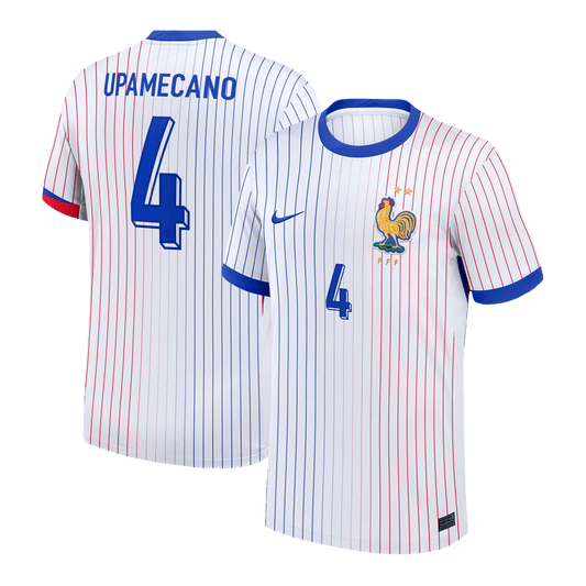 UPAMECANO #4 France Extérieur Maillot 2024 Blanc