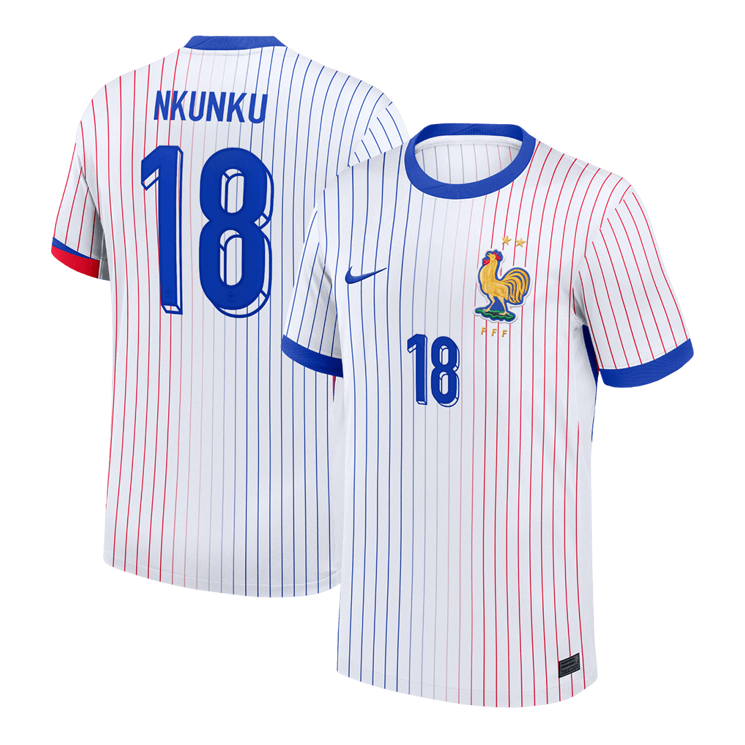 NKUNKU #18 France Extérieur Maillot 2024 Blanc
