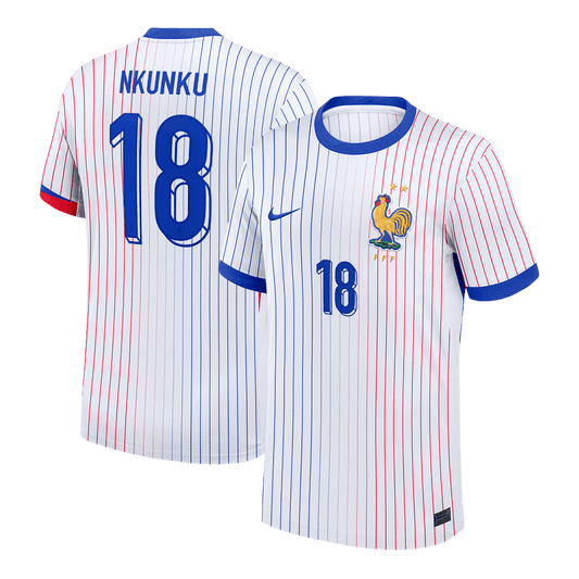 NKUNKU #18 France Extérieur Maillot 2024 Blanc