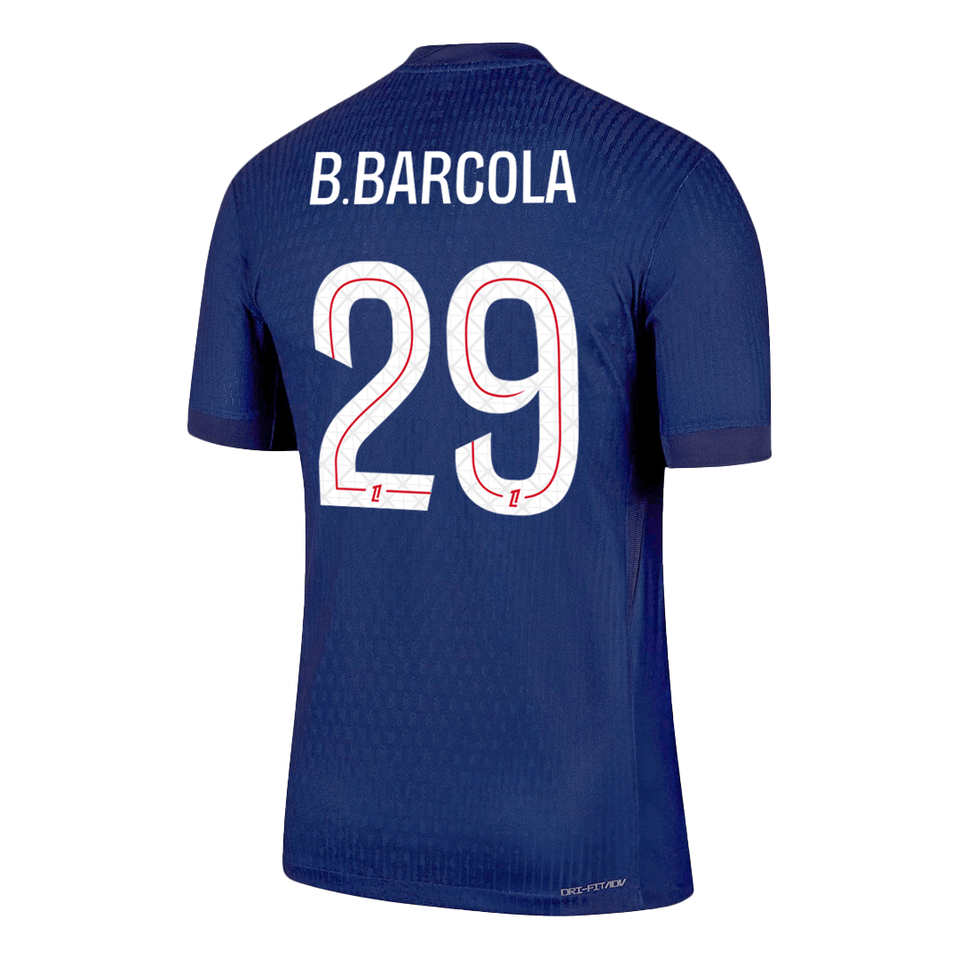 B.BARCOLA #29 Les Parisiens Domicile Maillot 2025/26 Bleu marine Joueur