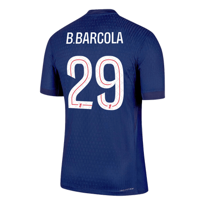 B.BARCOLA #29 Les Parisiens Domicile Maillot 2025/26 Bleu marine Joueur