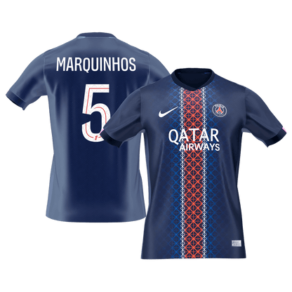 MARQUINHOS #5 Les Parisiens Domicile Maillot 2025/26 Bleu marine - Super