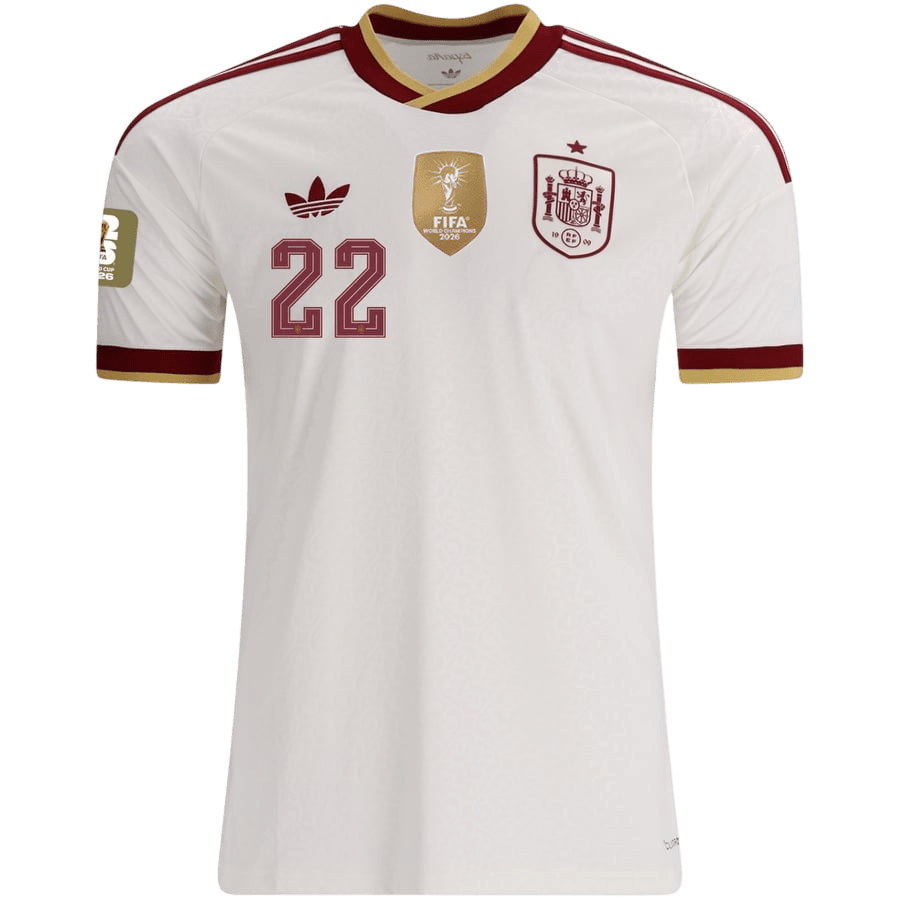 CUBARSÍ #22 Espagne Extérieur Maillot 2026 Blanc