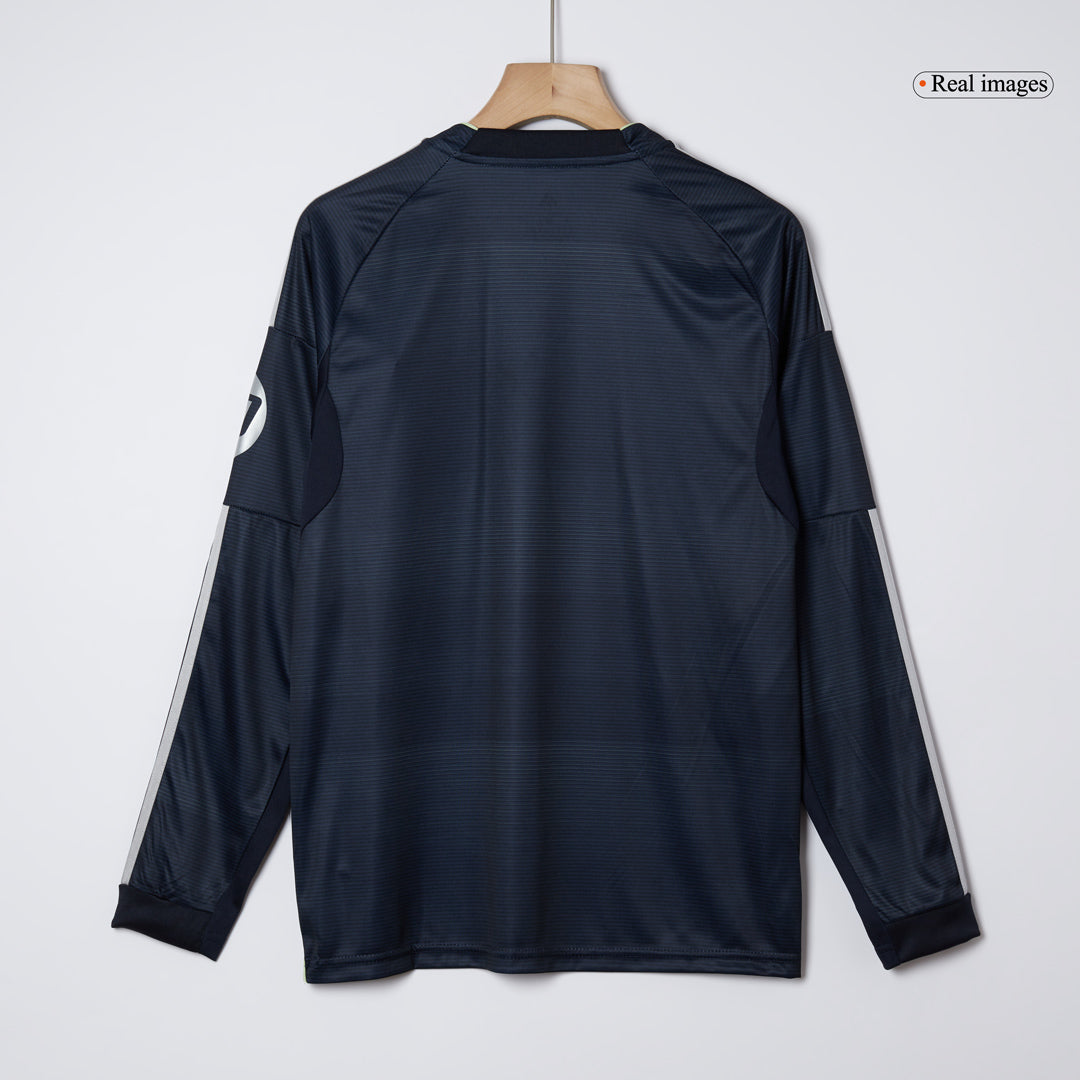 Real Madrid Extérieur Maillot Manches Longues 2025/26 Bleu marine