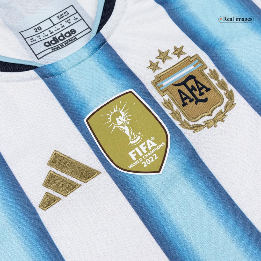 J.ÁLVAREZ #9 Argentine Domicile Maillot Kit 2026 Enfant Blue&White - Super