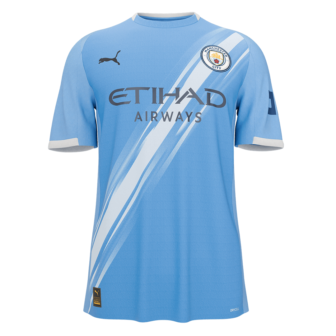Manchester City Domicile Maillot 2025/26 Bleu - Super