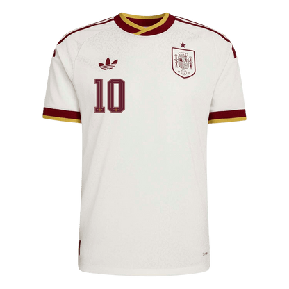 OLMO #10 Espagne Extérieur Maillot 2026 Blanc Joueur