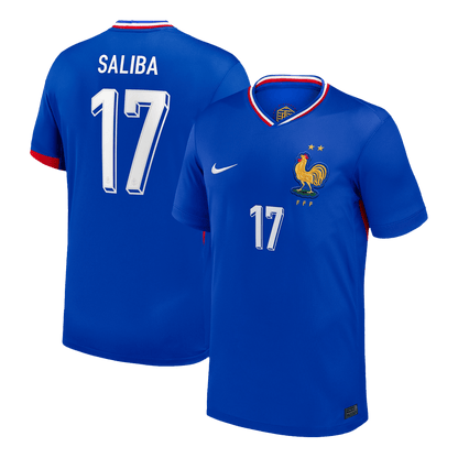 SALIBA #17 France Domicile Maillot 2024 Bleu