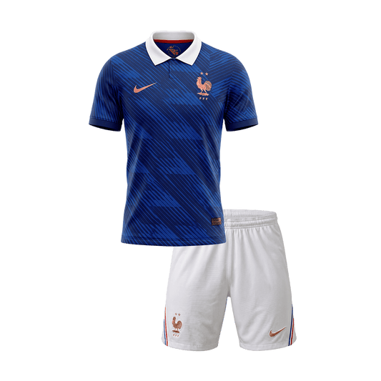 France Domicile Maillot Kit 2026 Bleu Enfant