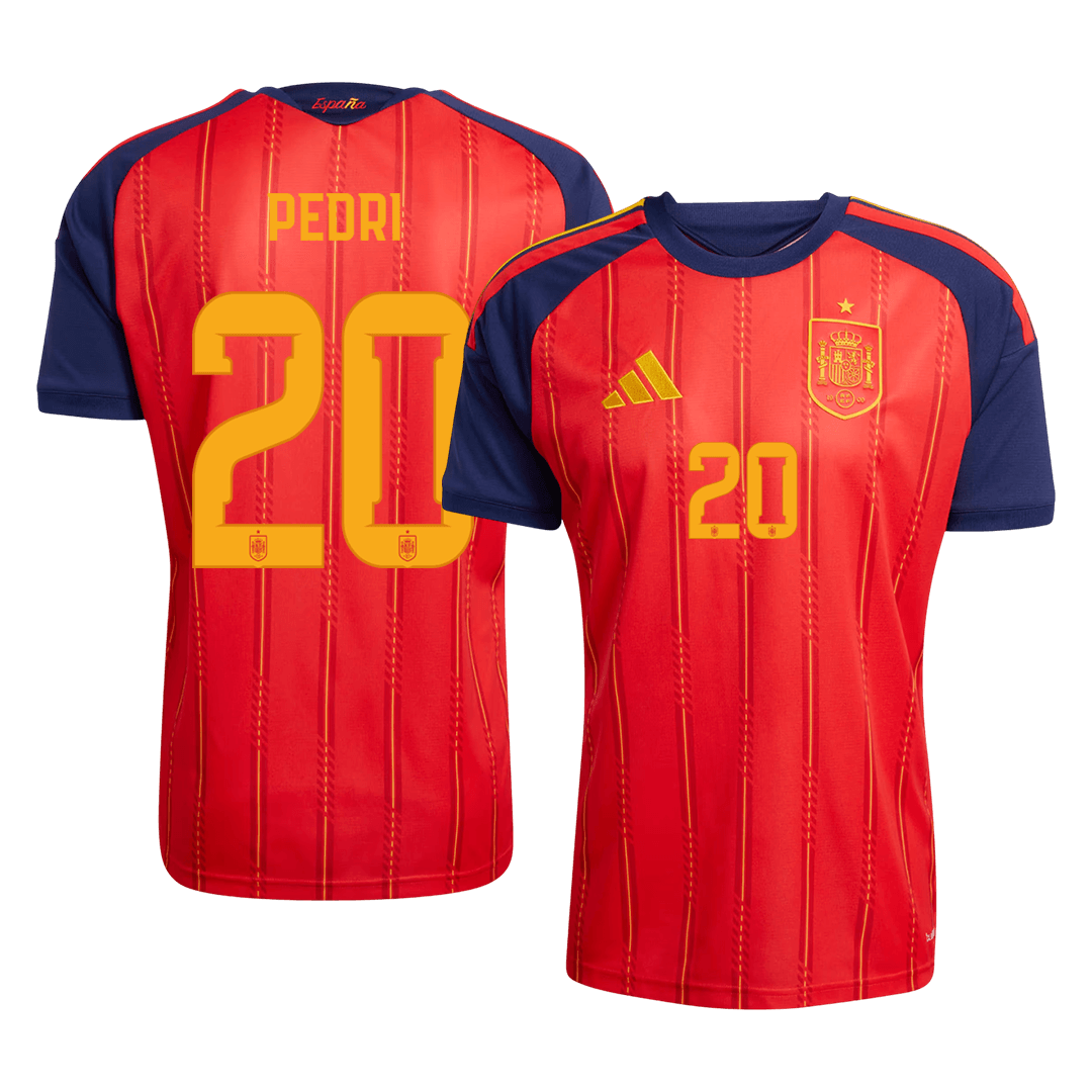 PEDRI #20 Espagne Domicile Maillot 2026 Rouge - Super